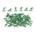 thumbnail image 1 of Kit de 50 maquetas de soldados a escala 1:35, diseño de diorama para mesa de arena de juego imaginativo Verde, 1 of 9
