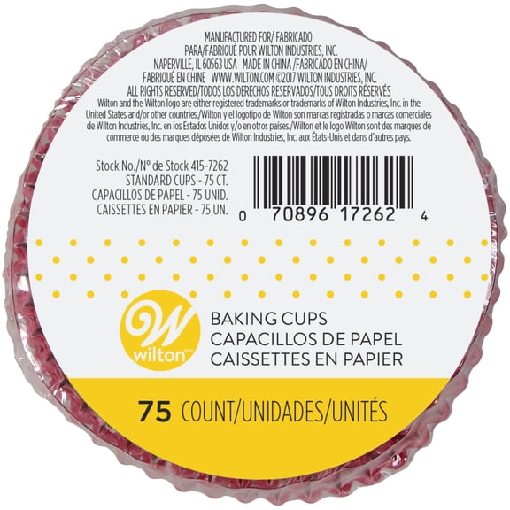 Wilton Cupcake Liners, Pink, 75 Count