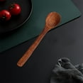 thumbnail image 2 of WEIWEIGG Japanese Style 1-Piece Wooden Spoon Set, Long Handle Mixing Stirring Utensils, Lightweight Natural Soup Serving Spoons, Kitchen Utensils Set(H), 2 of 4