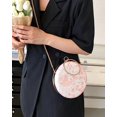 thumbnail image 4 of Kukuzhu Women Floral Round Shoulder Bags Small Fashion Evening Purse Chic Chain Crossbody Bag, 4 of 7