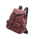 thumbnail image 3 of Mochila de lona, ​​mochila para estudiantes universitarios, mochila con cordón Rojo, 3 of 9