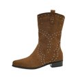 thumbnail image 2 of Wowcloth Women's Fashion Casual Winter Ankle Boots – Solid Color Pointed Toe with Side Zipper & Chunky Low Heel for Stylish Everyday Winter Outfits, 2 of 9