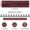 thumbnail image 4 of Table Runner BLUETOP, 90 x 300 cm, color burdeos, paquete de 3 unidades, 4 of 7