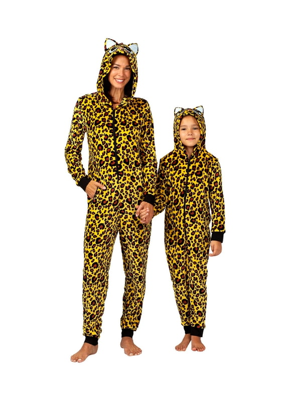 Halloween Mommy & Me Onesie Pajama Costume, Cheetah (Womens), Size: L, Prestigez