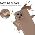 thumbnail image 5 of Compatible with iPhone 12 Pro Max Case, Premium Soft Liquid Silicone Rubber Bumper Full Body Camera Protection Anti-Scratch Microfiber Lining Phone Case for iPhone 12 Pro Max 6.7"-Khaki, 5 of 16