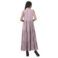 thumbnail image 4 of Moomaya Robe Chemise Longue Femmes Imprimée Sans Manches Robe d'Été Chemise à Boutons, 4 of 4