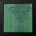 thumbnail image 2 of Holland, J. 15x15 Black Modern Framed Museum Art Print Titled - Verdigris Damask II, 2 of 5