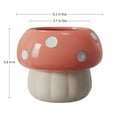 thumbnail image 5 of Mainstays 6.1" x 6.1" x 4.8" Ceramic Coral Peony Mushroom Planter, 5 of 5