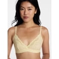 thumbnail image 3 of No Boundaries Fit Stretch Triangle Bralette with Lace, Women's XS-3XL, 3 of 4