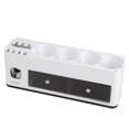 thumbnail image 4 of Automatic toothpaste squeezer rack Toothbrush Storage Rack Inverted Magnetic Adsorption Toothbrush Holder Toothpaste Squeezer 4 Clear Black Cups ANGGREK Otros, 4 of 8