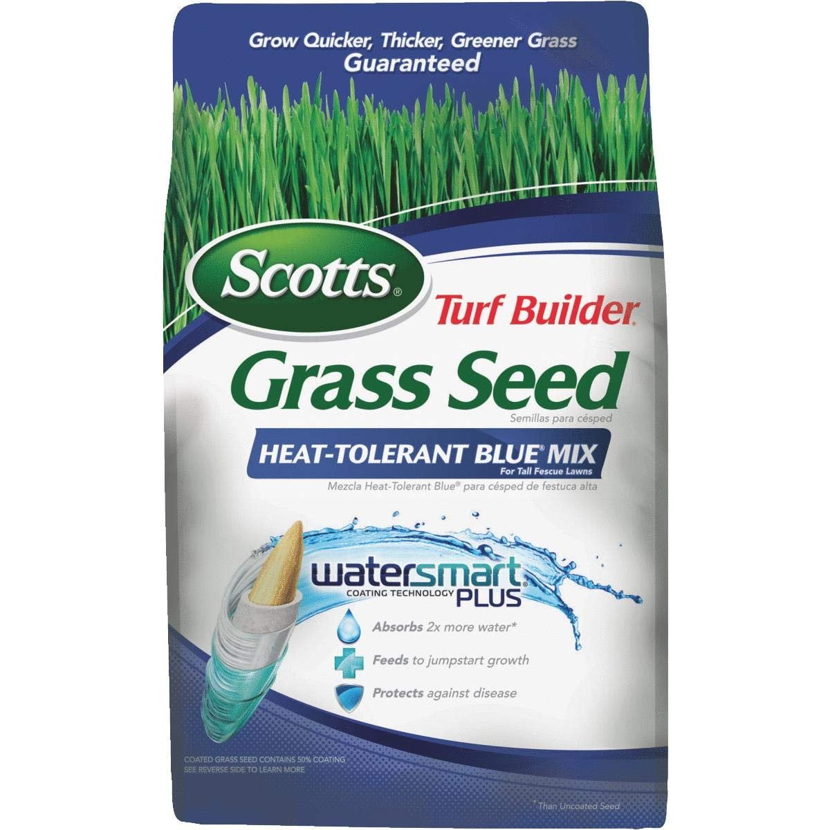 Scotts Turf Builder Heat Tolerant Blue Brand Mix Grass Seed Absorbent 7