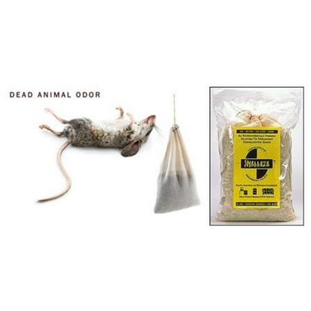 SMELLEZE Reusable Dead Animal Smell Removal Deodorizer Pouch: Rid Decay Odor Without Scents in 150 Sq. (Best Way To Get Rid Of Dead Rat Smell)