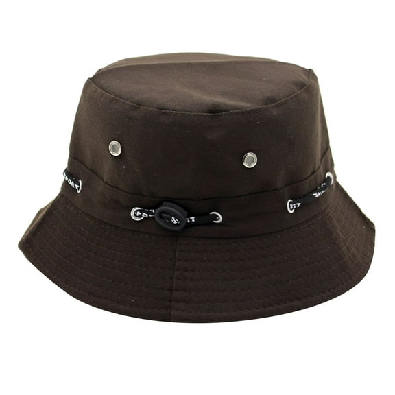 HNMKIU Men's and Women's Summer Casual Fisherman Bucket Hat for Outdoor Sun and Fashionable Style Coffee,One Size