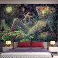 thumbnail image 2 of (Ship In 24HR) Life Girl Galaxy Trippy Novelty Abstract Wall Tapestry, 2 of 6