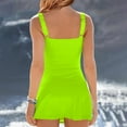 thumbnail image 4 of Womens Tankini Bathing Suits Womens Swimsuits 2 Piece Women Two Piece Tankini Swimsuits with Skirt Vintage High Waisted Bathing Suits Push Up Swimdress Features:, 4 of 4
