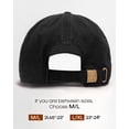 thumbnail image 3 of Gorra de béisbol FURTALK, vintage, lavada, desestructurada, negra, 3 of 7