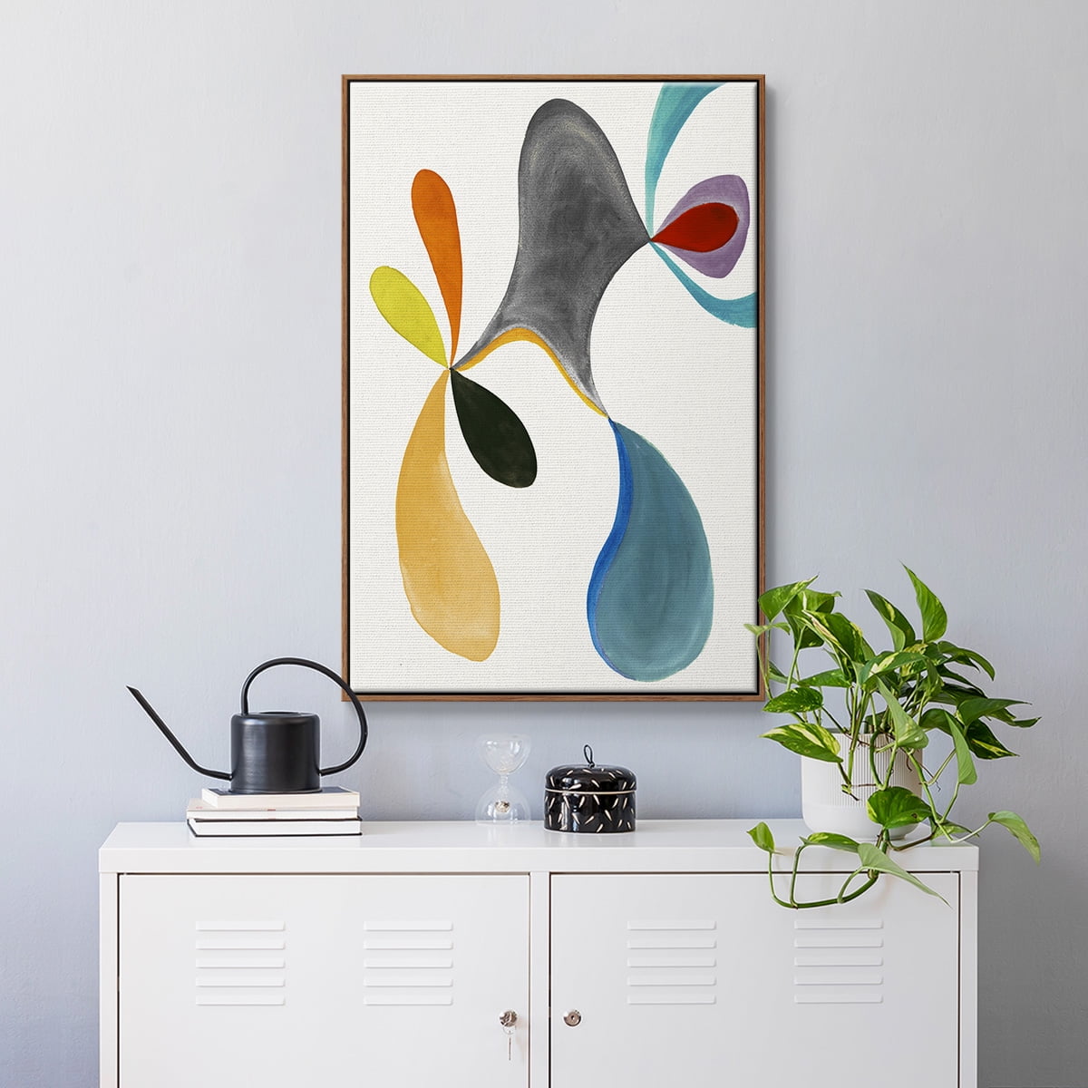Magic Tricks I Framed Premium Gallery Wrapped Canvas - Ready to Hang - 27 x 41 - Walnut Floating Frame