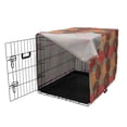 thumbnail image 3 of Floral Dog Crate Cover, Vintage Inspired Carnation and Calendula Bouquets Perennial Plants Blooms, Easy to Use Pet Kennel Cover Small Dogs Puppies Kittens, 7 Sizes, Burnt Orange and Red, by Ambesonne, 3 of 6