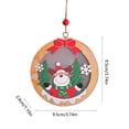 thumbnail image 3 of Adornos Navideños Colgante de Árbol de Navidad con Luz Led onlyliua Papá Noel Muñeco de Nieve Ciervo, 3 of 6