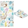 thumbnail image 7 of GZHJMY Sea Life Bath Towel Set of 3, Absorbent Soft Bathroom Towel with Hand Towel & Washcloth for Hotel, Beach, Gym and Spa, 7 of 7
