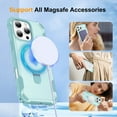 thumbnail image 2 of Designed for iPhone 16 Pro Case with Magnetic Invisible Stand [Military Drop Protection] [Compatible with MagSafe] Shockproof Slim Dual Layer Rugged Phone Case For iPhone 16 Pro,Blue, 2 of 7