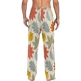 thumbnail image 2 of GZHJMY Thanksgiving Maple Leaf Pajama Pants For Men, Men's Separate Bottoms, Lounge Pants with Pockets, Christmas New Year Birthday Gifts, Large, Christmas New Year Birthday Gifts, Large, 2 of 7