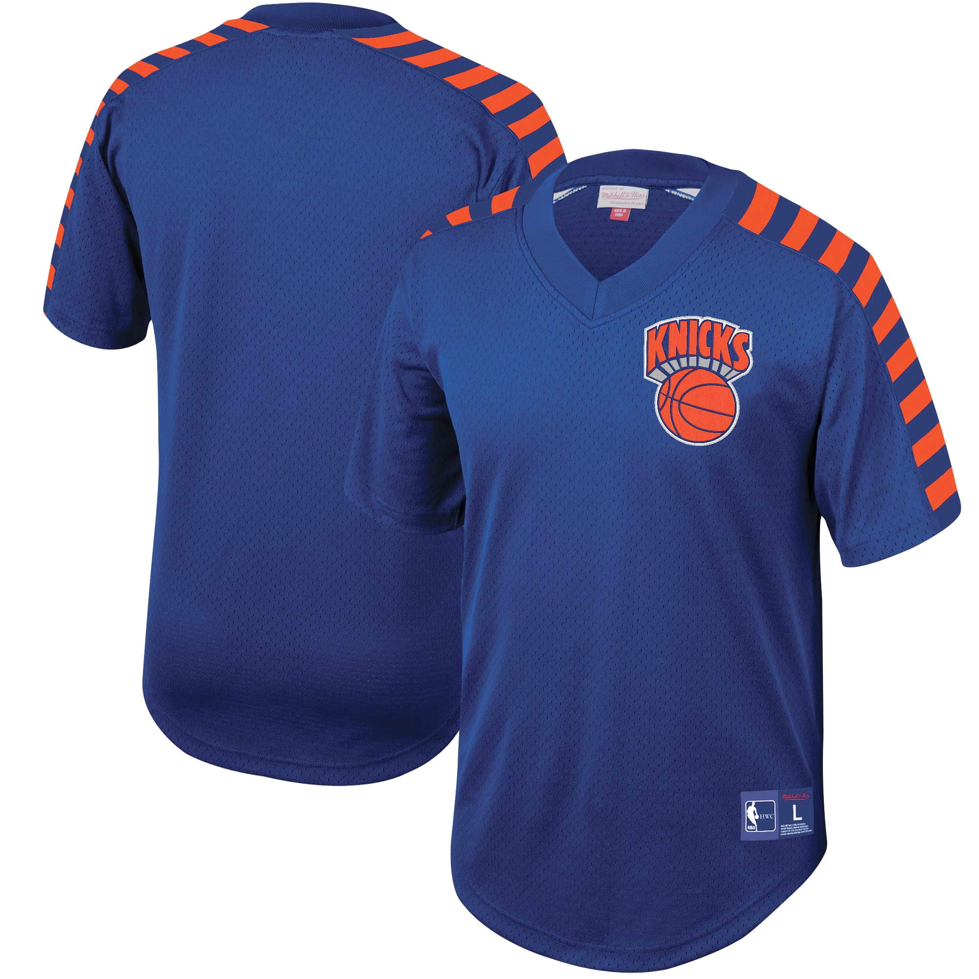 New York Knicks Mitchell & Ness Winning Team Mesh V-Neck T-Shirt - Blue - Walmart.com - Walmart.com