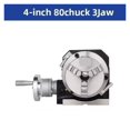 thumbnail image 2 of 3/4 Jaw 80mm Chuck 4'' Vertical And Horizontal Indexing Plate Rotary Table For Precision Milling Machine Indexing Head ,Multi Purpose, 2 of 7