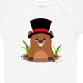 thumbnail image 4 of Inktastic Groundhog Day with Groundhog in Top Hat Boys or Girls Baby Bodysuit, 4 of 5