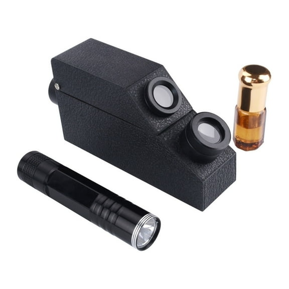 Professional Gemstone Refractometer Jewelry RHG 1.30-1.73 Identification Built-in LED Flashlight Diamond Detector Testing Tool ,Portable