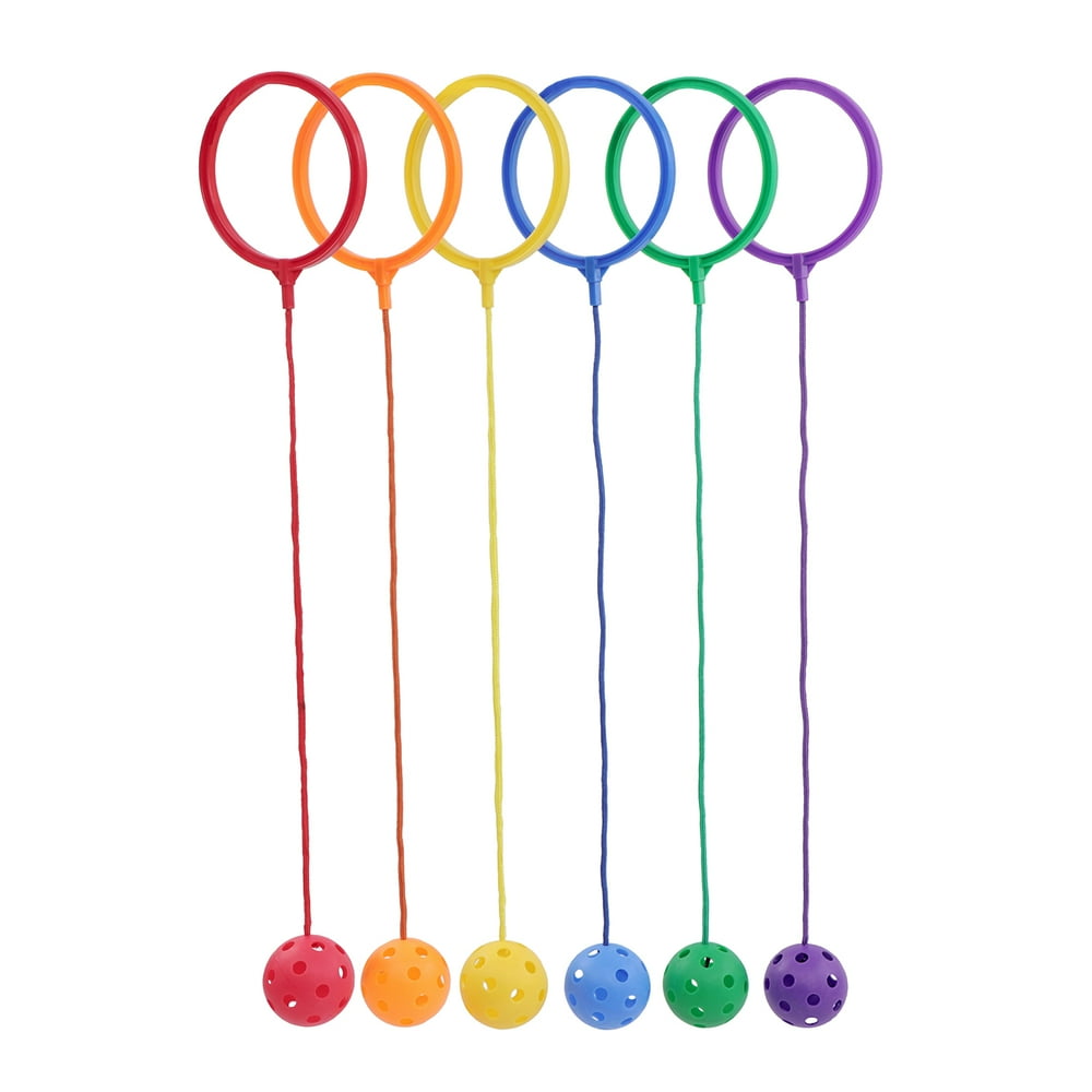 Get Out! Jump Leg Swing Ball Toy Set in 6 Assorted Colors Ankle Skip