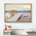 thumbnail image 2 of PixonSign Framed Canvas Print Wall Art Pastel Paint Stroke Mountain Landscape Nature Wilderness Illustrations Modern Art Decorative Minimal Rustic for Living Room, Bedroom, Office - 24"x36" Natural, 2 of 5