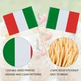 thumbnail image 3 of 100 Uds. Mini bandera italiana de madera, divertidas banderas de palillos para decoración de fiestas y celebraciones, 3 of 7