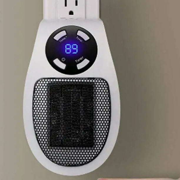 Calentador Eléctrico Calentador eléctrico portátil 300 W Calentador de pared enchufable para invierno (SIN control remoto) Wdftyju Libre de BPA