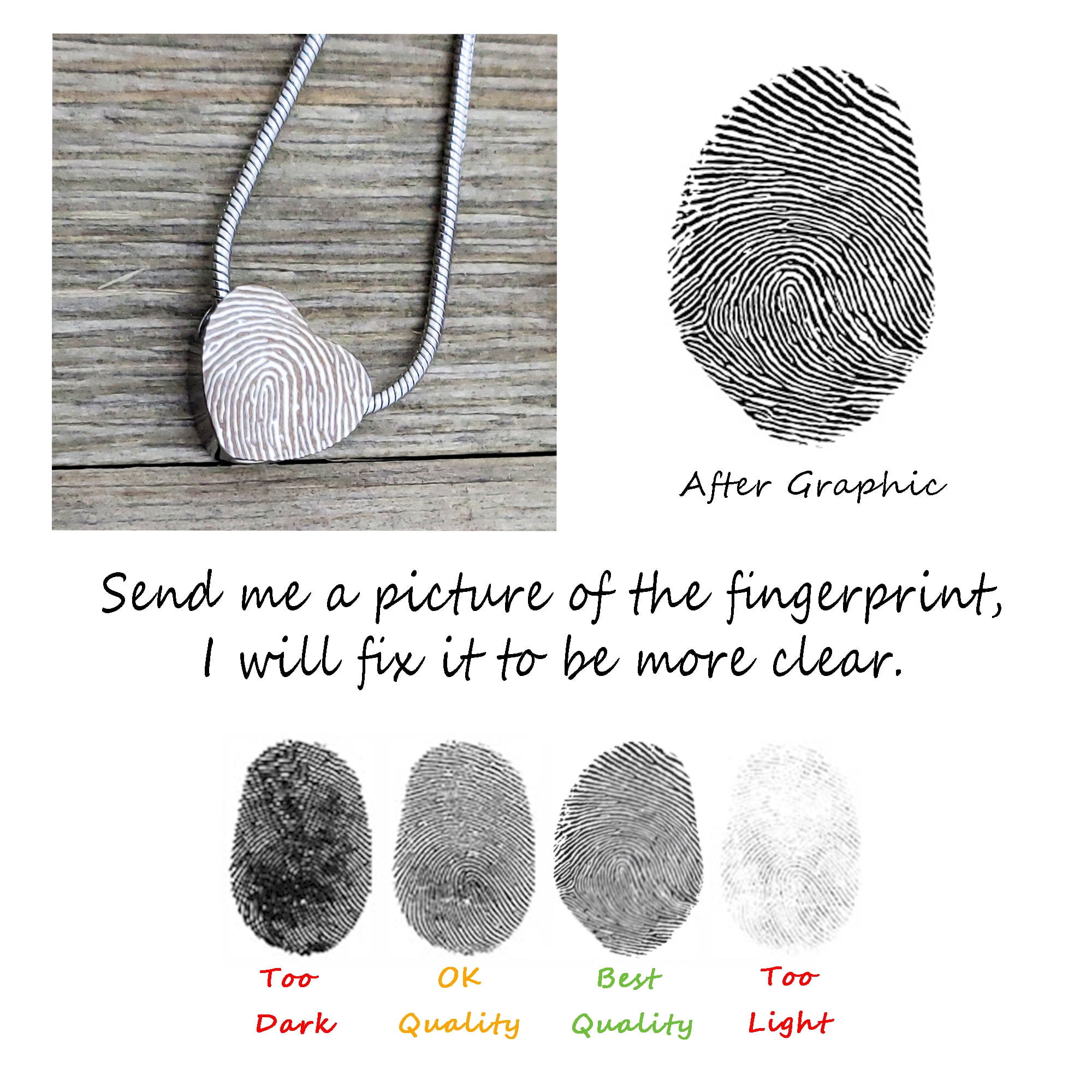 Personalized Silver Mini Heart Fingerprint Cremation Necklace Stainless Steel Urn Ashes Holder Memorial Jewelry with Free Funnel Kit and Velvet Jewelry Box