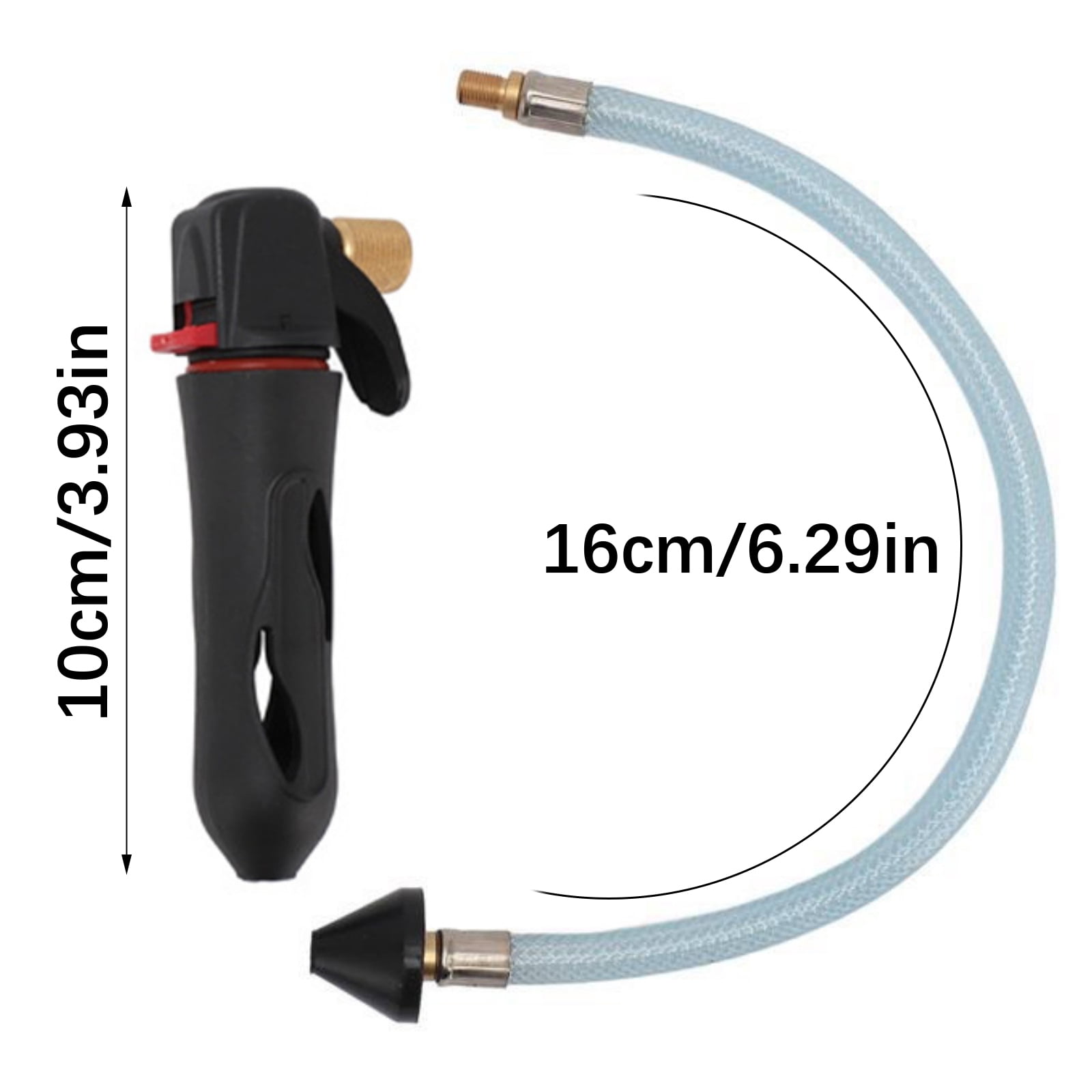 Tall Pressure CO2 Drain Firearm With Flexible Tube For Profound Cleaning Clogged Conduits Condensers Piping Tool