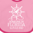 thumbnail image 4 of Inktastic Someone in Florida Loves Me Boys or Girls Baby Bib, 4 of 4