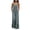 Gray, variant on Womens Casual Loose Jumpsuits Summer Boho Ruffle Wide Leg Flowy Rompers Sleeveless Overalls with Pockets