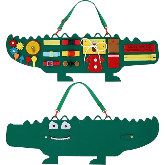 Calmind Juguete Montessori Cocodrilo Sensorial Educativo para Ninos de 2 a 5 Anos
