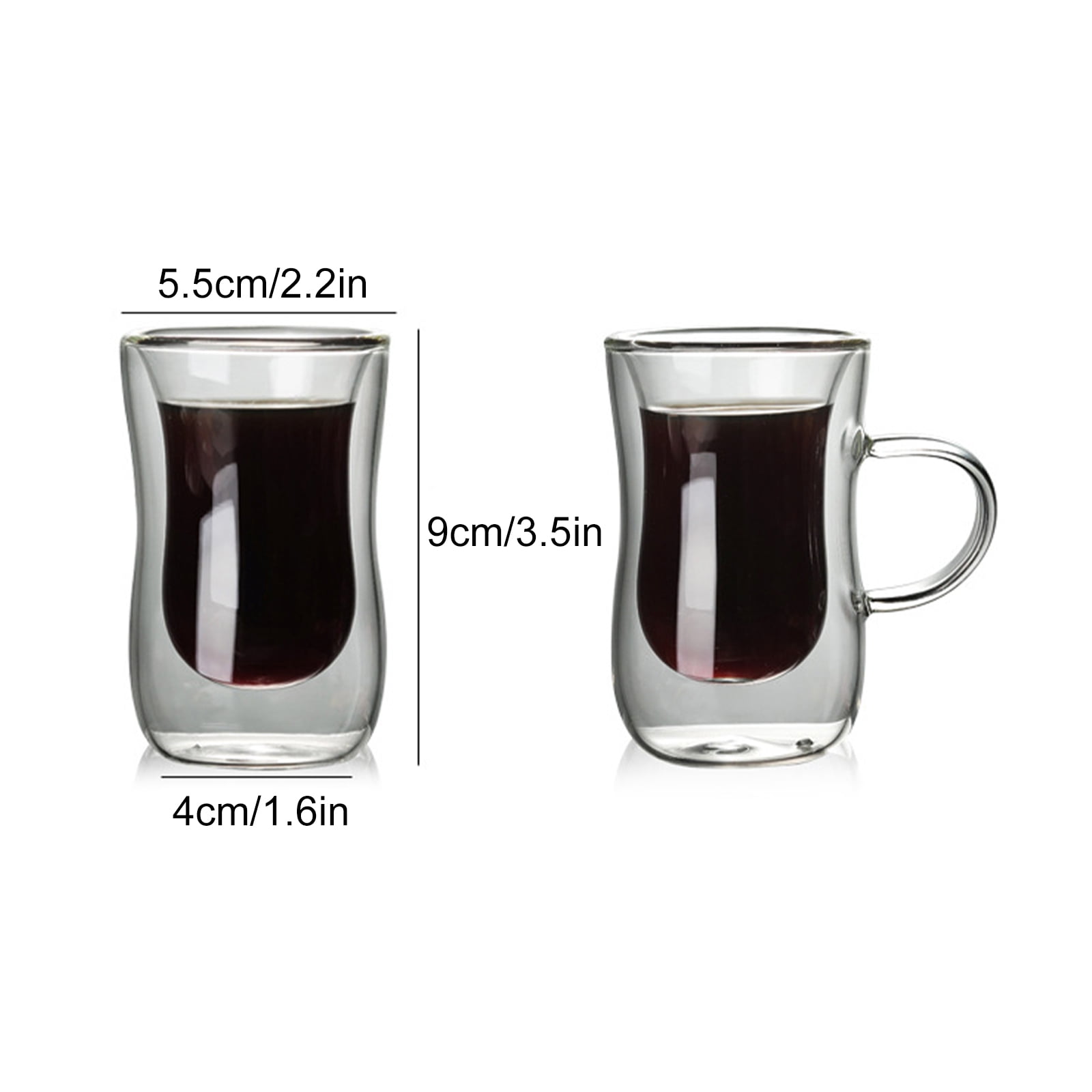 2PC Set Borosilicate Glass Cup Modern Coffee Mug Family Couple Water Cup Drinking  Glasses Heat resistance