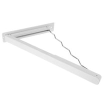 Milisten White Foldable Wall Mounted Laundry Room Hanging Rack with Antislip Wave Rod and Stainless Steel