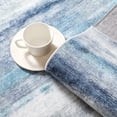 thumbnail image 6 of BERTHMEER 4'x6' Abstract Area Rugs for Office Entryway Doorway Bedroom Washable Rugs Non-slip, Blue Stripe, 6 of 7