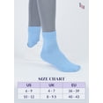 thumbnail image 6 of Hugh Ugoli Bamboo Ankle Loose Fit Diabetic Socks for Women, 3 Pairs, Blue, Shoe Size: 10-12, 6 of 6