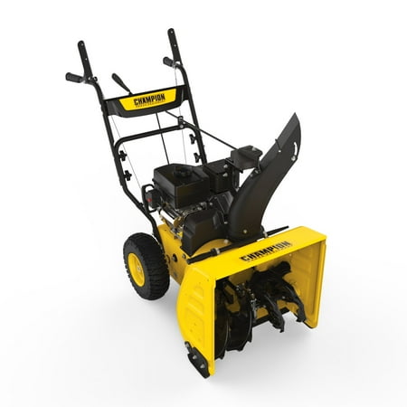 Ariens Snowblower Compact 24 Champion Power Equipment Champion 224cc Compact 24-Inch 2-Stage Gas Snow Blower with Electric Start - Black ()