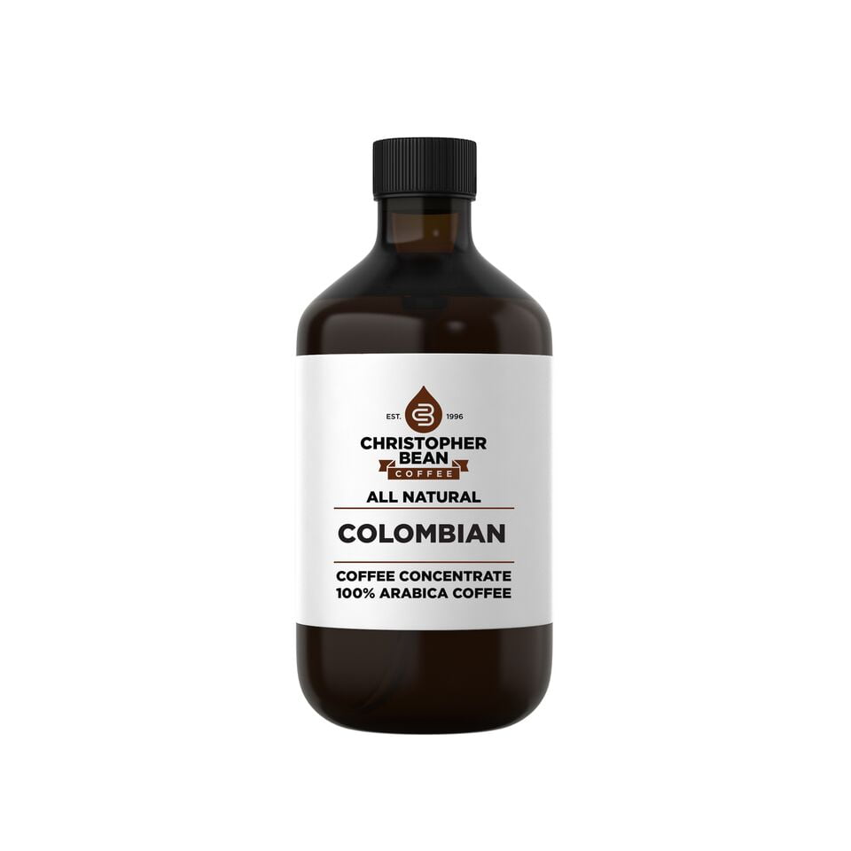 Colombian Cold Brew Iced Coffee Hot Coffee Liquid Java Concentrate ( 4 Ounce Bottle) Makes 12-16 Cups