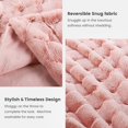 thumbnail image 6 of Home Soft Things Jacquard Faux Fur Throw - English rose - 50" x 60", 6 of 9