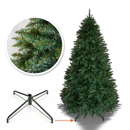 Strong Camel Artificial Christmas Tree Full Spruce with Metal Stand Xmas Hoiday Decoration (6.5' with 1880