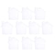 thumbnail image 1 of 10pcs Casa en forma de llavero adornos claros colgantes de acrílico en blanco para bricolaje, 1 of 5