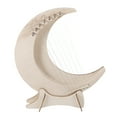 thumbnail image 1 of 1 Set of Lyre Harp Moon Shaped Harp Instrument Wood Body 7-String Harp Beginner Musical Instrument, 1 of 8