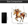 thumbnail image 4 of Horse Suncatcher for Windows - 7.9x7.9in Colorful Outdoor/Indoor Hanging Ornament | Weatherproof Porch Decor with Reflective Light Art, 4 of 5